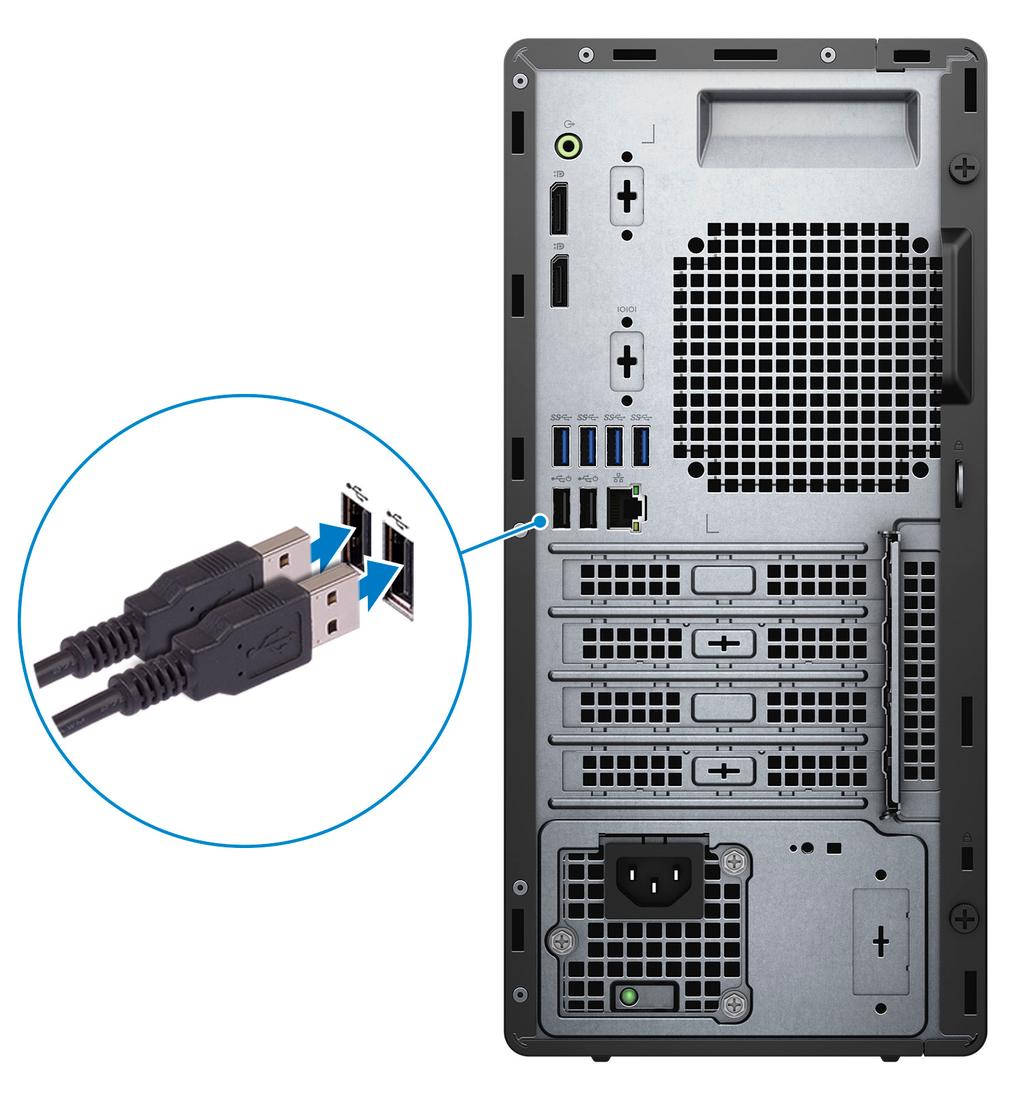 OptiPlex 3090 Tower ınızı Kurma 1 Bu görev ile ilgili NOT: Sipariş ettiğiniz yapılandırmaya bağlı olarak bu belgedeki resimler sizin bilgisayarınızdan