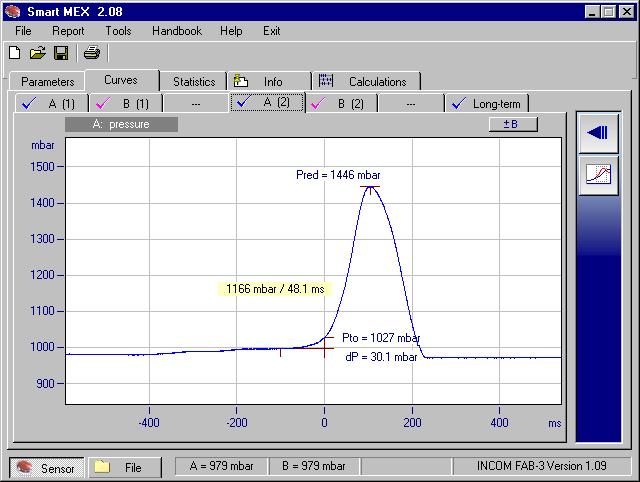 explosion pressure p [bar] p Dinamik Patlama Basıncı