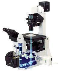 Appendix A.5.NIKON ECLIPSE TE2000-U FLUORESCENCE MICROSCOPE Inverted microscope used for research. Compatible for all advanced live cell applications and provides the highest level of optical imaging.