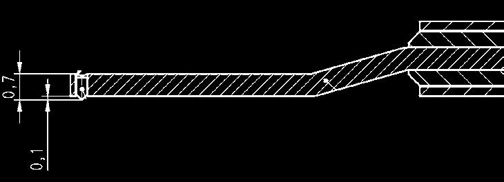 6852403 Tarama ucu yarıçapı / malzemesi Tarama ucunun açılma açısı 90 2 µm / elmas Ölçüm aralığı ±250 µm Uzunluk A (prob kolunun altındaki) Uzunluk B (destek merkezine kadar olan