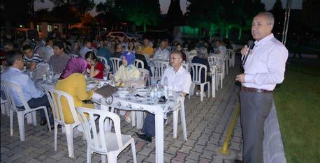 Bodrum Belediyesi nin destekleriyle Kızılağaç Koruma ve Güzelleştirme Derneği tarafından gerçekleştirilen iftar yemeğine Bodrum Belediye Başkanı Mehmet Kocadon, Bodrum Belediye Başkan Yardımcıları