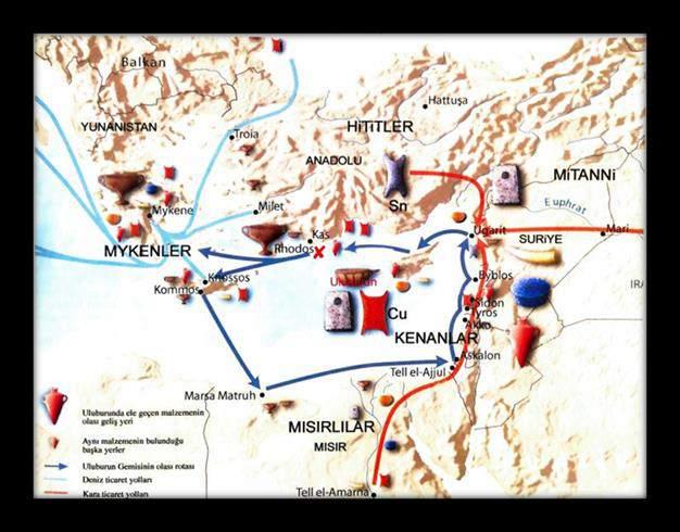 Uluslararası İlişkiler Çerçevesinde MÖ II. Binyılın Melda ÖZARGUN Pınar PINARCIK kıyısına varır. Saat yönünün tersine ilerlediği rotayı böylece tamamlamış olur.