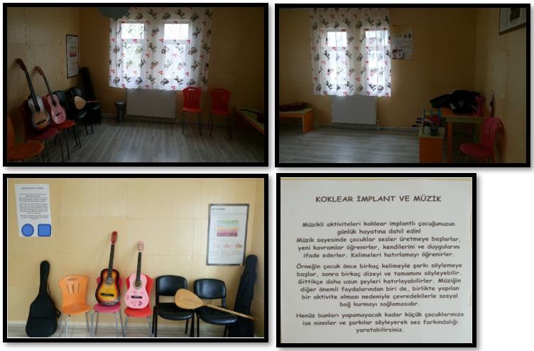 Görsel 3.3. Birinci kattaki müzik odası (29.11.2018) Görsel 3.4 te öğretmenler odasına ait fotoğraflar verilmiştir.