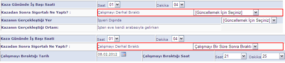 yeni bir tanımlama yapabilir. Eğer güncellemek istenmiyorsa kullanıcı, Güncellemek İçin Seçiniz kısmını atlamalıdır. (Şekil 54) Şekil 57.