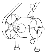 Tasar m sa üstteki flekilde gösterildi i gibi; tek bir kol ve kolun iki ucuna ba lanm fl bir kütle ile içi bofl bir küre çiftine indirgenebilir.