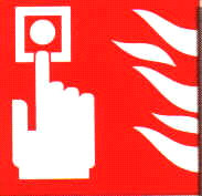Şekil 18 Yangın bilgi levhaları Anlamları; Yangın tüpü burada, Yangın hortumu