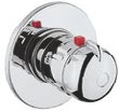 AquaHeat Ankastre duş bataryası (termostatik-3 yollu yönlendiricili) Kod: A47024 Kartuş: 180 açma-kapama Ankastre duş bataryası (termostatik-2 yollu