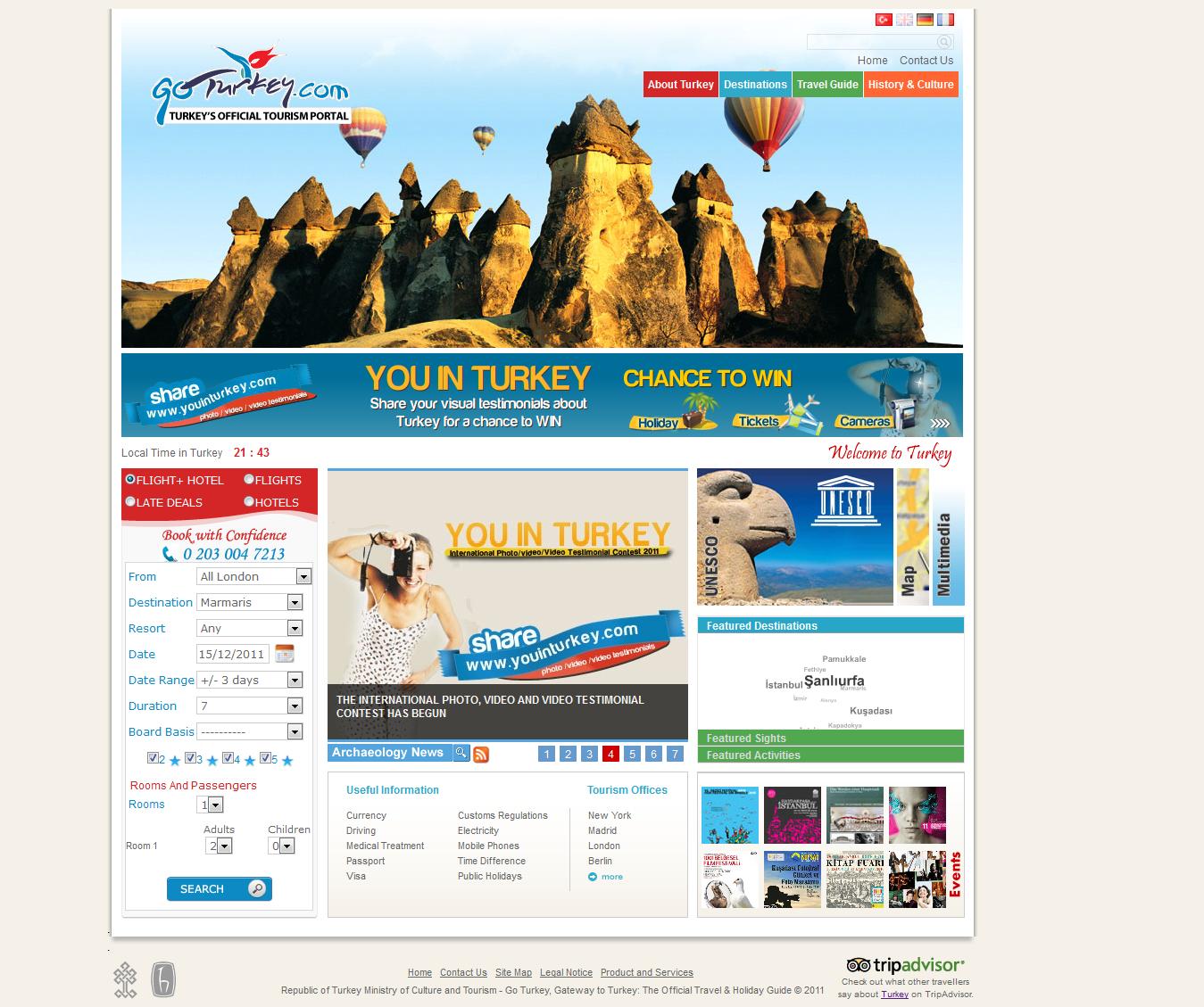 Página8 En 2008 se realizó el lanzamiento del portal GoTurkey.