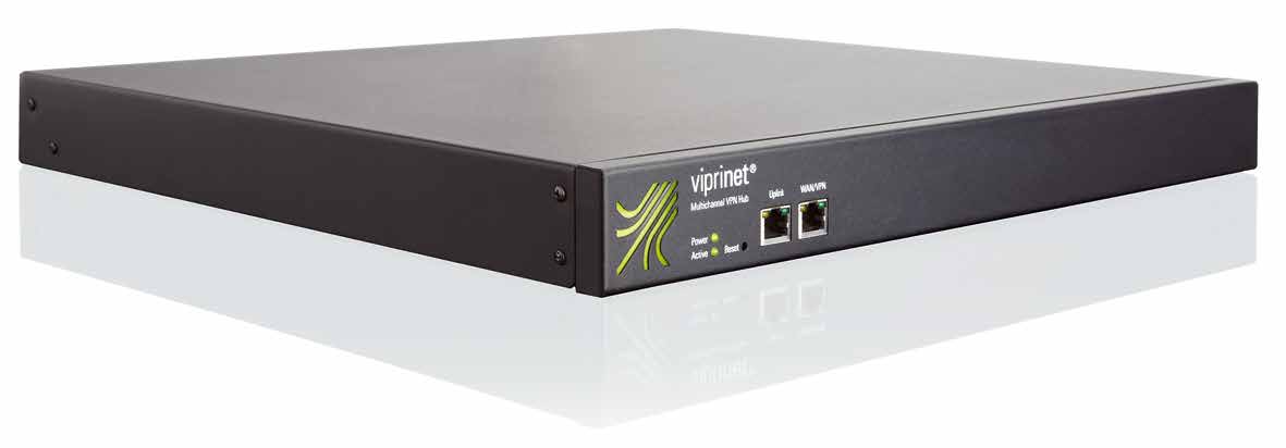 Multichannel VPN Hub Viprinet ağı oluşturmak için Multichannel VPN Router a ilave olarak bir cihaza daha ihtiyaç var: Multichannel VPN Hub.