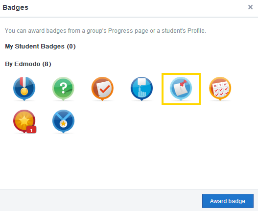 3. Profesyonel Öğrenme Ortamı olarak Edmodo Resim 5: Edmodo duyuru ikonu 2.