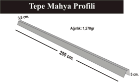 E. TEPE MAH PROFİLİ: DİKEY OLARAK 3CM * 10 CM