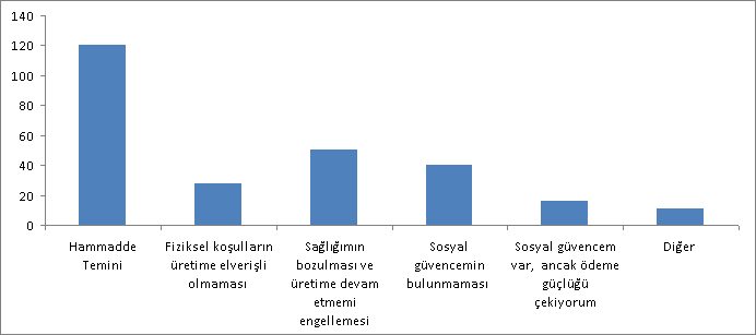 bulunmaması veya sosyal güvenceleri olmasına rağmen ödeme güçlüğü içinde olmaları gibi sorunlar izlemektedir (ġekil 20). ġekil 20.