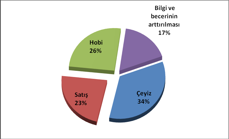 bitiminde, edindikleri bilgi/becerileri gelir elde etmeye yönelik kullanmadıklarını göstermektedir. ġekil 7.