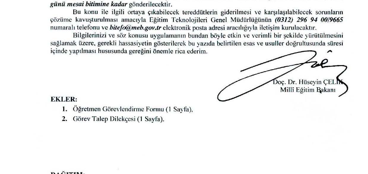 bilişim teknolojisi ile ilgili olarak görevimin gereği olan işleri hizmetin sürekliliği esasıyla yürüteceğime, Bakanlığımız, yerime bir başka öğretmeni görevlendirinceye kadar görevimde kalacağıma,