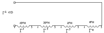 7 Bobinlerin seri bağlantısı Şekildeki gibi n tane bobin seri bağlandıklarında bu bobinlerin eşdeğer(toplam) endüktansı, devredeki bobin endüktanslarının toplamına eşittir.... T n Örnek: Şekil9.