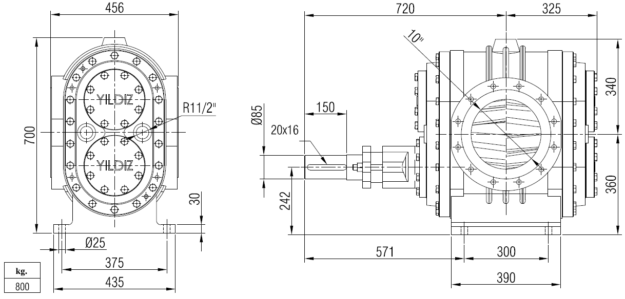 SALMASTRALI / WITH PACKING YHL 10 "