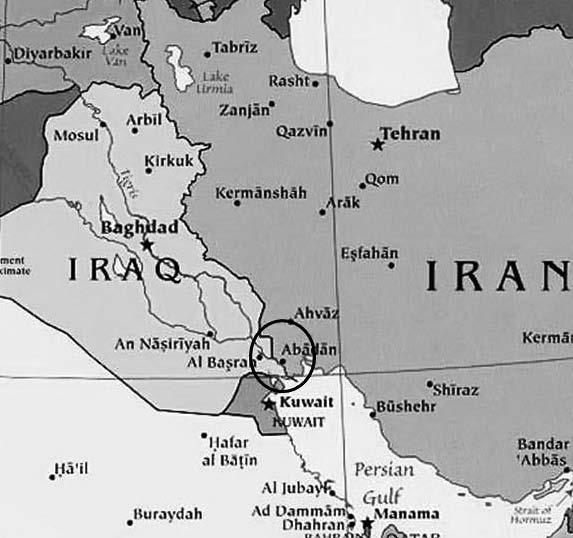 106 Orta Do uda Siyaset Resim 4.3 ran ile Irak aras ndaki s n r sorunu: fiattül Arap (daire içindeki alan) Kaynak: http://www. thekooza.com/wpcontent/uploads/ map-syria-iraqiran.