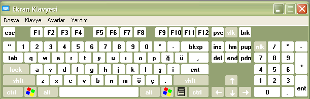 Bu Hafta Öğreneceklerimiz Klavyedeki