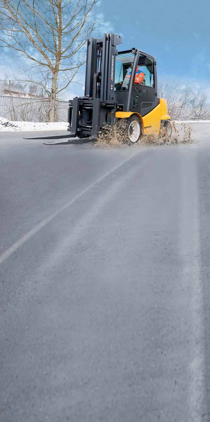 serisi: Elektrikli forkliftlerin «Turbo dizeli» Rakiplere nazaran belirgin oranda daha uzun kullanım sürelerinin yanı sıra aynı zamanda olağan üstü sürüş ve kaldırma hızları ve ayrıca tek bir akü