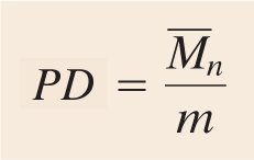polimerizasyon derecesidir (PD).