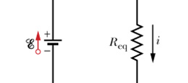 Şekil- b'de 1 3 seri bağlğ ı üç dirence eşdeğer ş ğ tek dirençli bir devre verilmiştir.