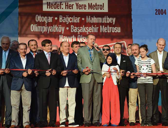YENiDENÜMRANiYE Hedef: Her Yere Metro! Otogar-Bağcılar- Mahmutbey-Olimpiyatköy- Başakşehir Metro Hattı, Bağcılar Meydanı nda düzenlenen görkemli bir törenle İstanbulluların hizmetine sunuldu.