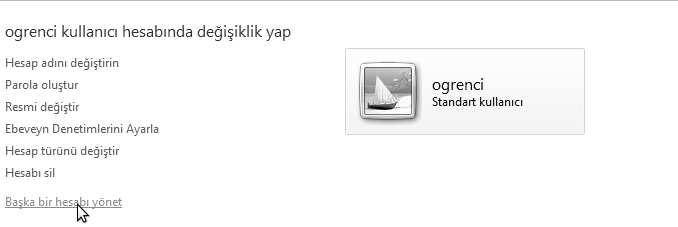 Sistem Bilgisayarda yüklü olan tüm aygıtları ve temel sistem bilgisini görüntüler. Aynı pencereye Başlat menüsü Bilgisayarım sağ tık Özellikler yoluyla da ulaşılabilir.