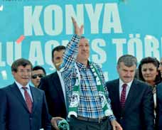 GÜNDEM 04 Milletim kendi başkanını, kendi cumhurbaşkanını seçecek Başbakanımız Erdoğan, 30 Mart yerel seçimleri dolayısı ile gidemediği Konya ziyareti sırasında Karaman'a da geçti.