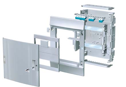 5 6 7 1 2 4 3a 8 5 9 2 6 7 1 4 3b 8 9 1. Duvara montaj tabanı 2. Ters çevrilebilir ön panel 3. a) Şeffaf kapak b) Opak kapak, RAL7035 4. DIN rayı 5.