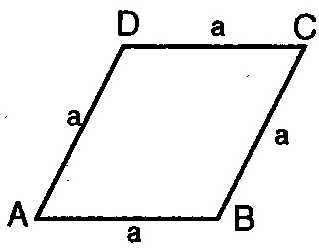 EŞKENAR DÖRTGEN Kenar uzunlukları eşit olan paralelkenara eşkenar dörtgen denir.