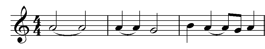 Uzatma bağı ile birbirine bağlanan notalardan iki notanın süresi birinciye eklenerek okunur.