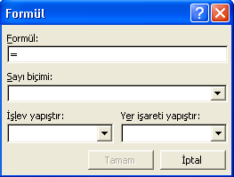 Eğer sıralama birden fazla ölçüte göre yapılmak isteniyorsa Sonraki kutusunda diğer seçim yapılır. Sıralama ölçütü olarak seçilen sütundaki bilgilerin tipi Tür kutucuğundan seçim yapılır. Şekil 3.