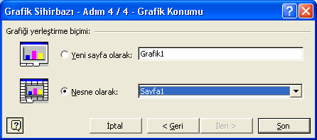 bu menüdeki ayarlar tamamlandıktan sonra İleri butonu tıklanarak bir sonraki menüye geçilir.