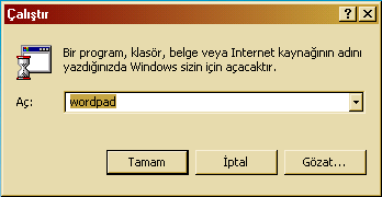 Klavye anlatılırken örnekleri uygulamanız için bir kelime işlem programına ihtiyacınız olacaktır.