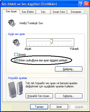 Şekil 2.83 Ses efekti ve ses aygıtları özellikleri 2.6.6.18.