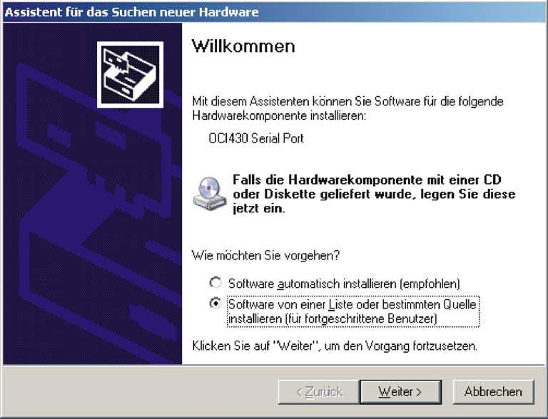 2. OCI 430 ara yüzün sürücü kurulumu OCI430 kablosunu bilgisayarınızın USB girişlerinden müsait olana bağlayınız.