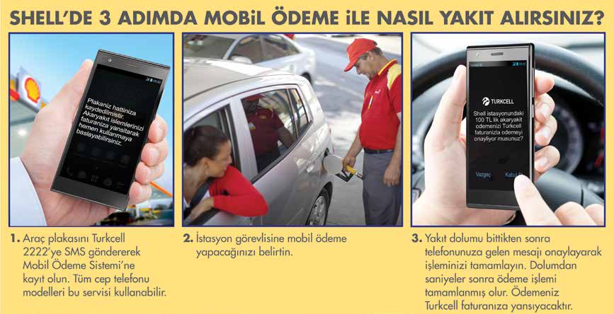 Ayrıca kredi kartı kullanmadan, SMS ile çalışan mobil ödeme sistemi, Türkiye de akaryakıt sektöründe bir ilk olma özelliğini taşıyor.