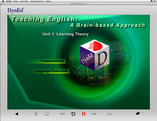 Teacher Training yazılımı diğer bütün DynEd yazılımlarında bulunan teknik özelliklerle donatılmıştır.