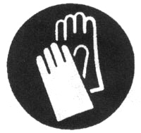 içilmez 2. Mecburiyet İşaretleri Şekil: Dairesel Renk: Mavi zemin üzerine beyaz sembol Anlamı: Ne yapılması gerektiğini bildirir Örnek: Eldiven giyiniz 3.