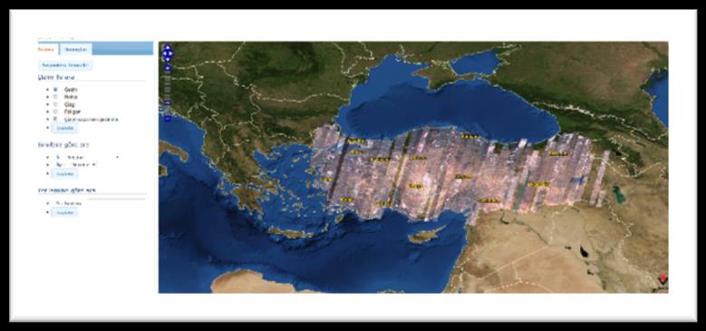 b. Uydu Görüntü İşleme Merkezi ve Geoportal Oluşturma Projesi ile RASAT uydusundan indirilen ham (seviye 0) görüntülerin radyometrik ve geometrik kalibrasyonlarının yapılabileceği altyapının