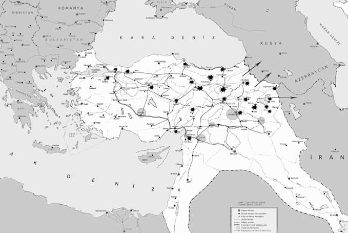 AÇILIŞ VE PROTOKOL KONUŞMALARI Harita 2: 1914 Yılında Osmanlı İmparatorluğu ve 1914-1915 te Ermeni isyanları 1333 ama Rumi 1331dir bunlar.