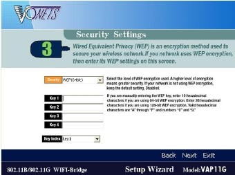 , bu kablosuz alan için seçmiş olduğunuz şifreleme seviyesine göre değişir. Girdiğiniz WEP anahtar şifre, kablosuz ağ için belirlenmiş olan anahtar şifrenin aynısı olmalıdır.