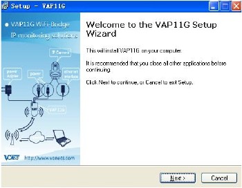CD-ROM içinde iki farklı Kurulum uygulamasından birini, kullanmakta olduğunuz Windows işletim sistemini dikkate alarak yani, VAP11G_Setup for WIN7_VISTA.