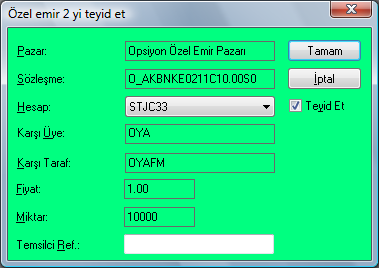 Teyid Ekranı VİOP