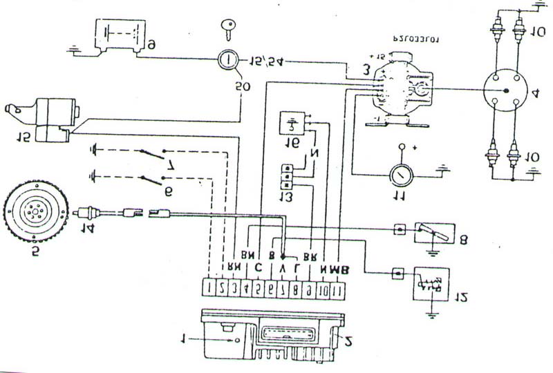 28 2.4.2.M.Marelli Digiplex 2 Tam Elektronik Ateşleme Sistemi 2.4.2.1.Sistem hakkında genel bilgiler: Digiplex 2 tam elektronik ateşleme sistemi aşağıdaki elemanlardan meydana gelmiştir. Şekil 2.17.