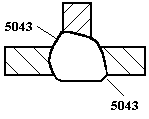 503 Aşırı dış bükeylik Bir iç köşe kaynağı yüzeyindeki aşırı kaynak metali.