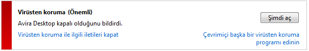 SSS, İpuçları Avira Desktop güncel olmadığını bildiriyor. Windows bu bilgisayarda antivirüs yazılımı bulamadı. Avira Desktop süresi doldu.