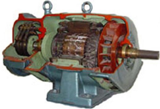 1.1.2.3.2. Sargılı Rotorlu (Bilezikli) Asenkron Motor Üç fazlı değiģik hızlı motorlara ihtiyaç duyulan yerler için sargılı rotorlu asenkron motorlar geliģtirilmiģtir.