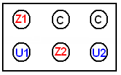 Klemens kutusunda giriģ uçları soldan sağa doğru U - V W çıkıģ uçları Z X Y sırasıyla bağlanır. ÇıkıĢ uçları Z X Y sırasına göre bağlanmadığında motorun yıldız çalıģmasında bir problem olmaz.