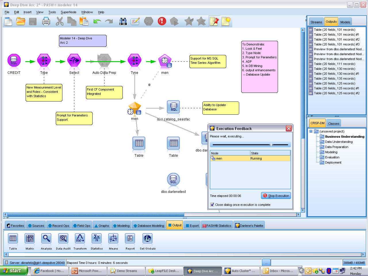 IBM SPSS Modeler Kullanım Kolaylığı Görsel, sınıfında lider öngörüsel modelleme Esnek Farklı ortamlardaki verilere erişebilir Otomasyon Deneyimli veri